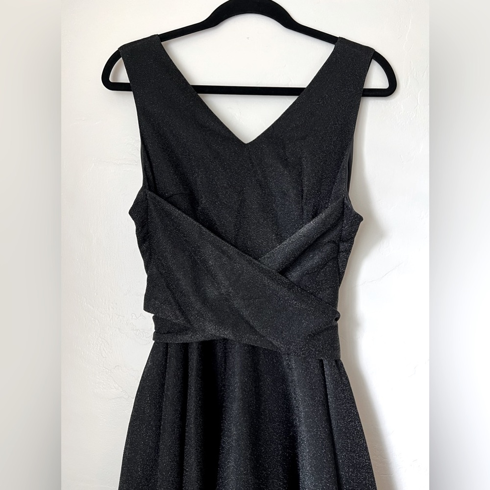 Magnolia Place Black Sparkle Victoria Swing Dress NWT